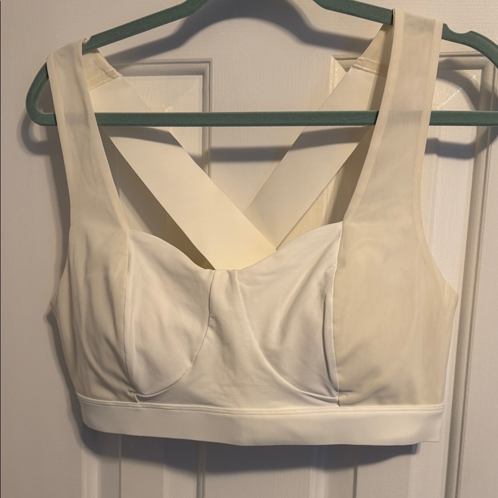 Jelenew  XXL sports bra Women's Cross-Back mesh breathable
